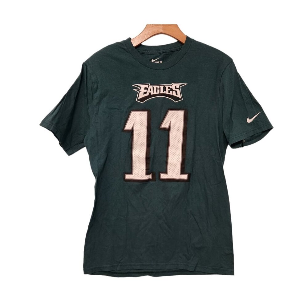 Philadelphia Eagles T-Shirt # 11 Carson Wentz NFL Nike Youth XL‎ Green EUC